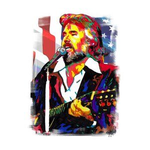 Kenny Rogers Singer Country Pop Music Poster Print Tribute Wall Art 11x17